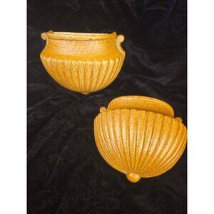 Vintage Home Interiors and Gifts Wood-Look Wall Pockets